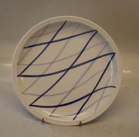 Dinnerplate, flat rim 24.4 cm Dan-Ild 40 Blue Flame Harlequin