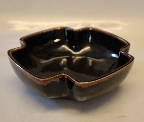 B&G A 23 (28?) Brown glazed bowl 7.5 x 22 cm TF Tut Fog Danish Art Pottery