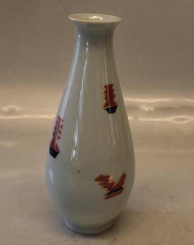 4053 RC Vase 18.5 cm decorated and signed Torkild Olsen TO Royal Copenhagen Art 
Pottery
