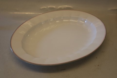 Palace 8539-1536 Oval platter 36.5 cm (375) red & grey lines  Angular Royal 
Copenhagen Tableware (Palads)
