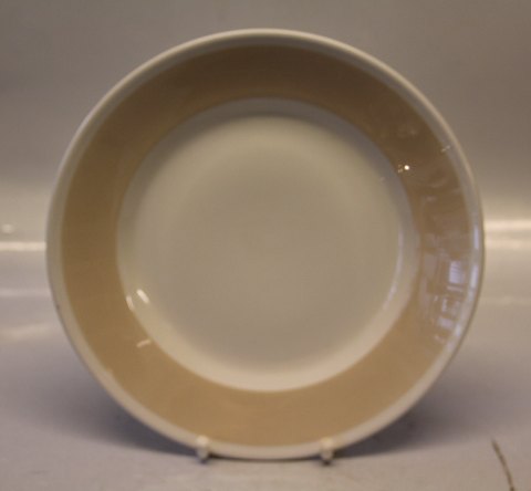 3006-4 Middagstallerkener 25 cm Hotelin Aluminia Fajance Lysebrunt  #-4 institutionsstel
