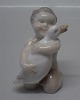 Royal Copenhagen figurine 
3232 RC Girl holding duck 6.5 cm V.Waldorff 1923 Beak repaired