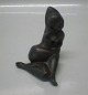 Lille Jens Jakob Bregnø bronzefigur - nøgen kvinde 8 x 7,5 cm