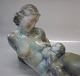 Danish Art Pottery Michael Andersen Bornholm Mother with child 23 x 42 cm