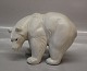 Rare Celadon Glazed Royal Copenhagen Art Pottery 21519 RC Standing white bear 
13.5 x 22 cm, KK 237 
