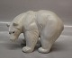 Celadon Glazed Royal Copenhagen Art Pottery 21519 RC Standing white bear 13.5 x 
22 cm, KK 237 
