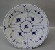 OLD B&G Blue Traditional porcelain RIBBED 025 Dinner plates 24,5 cm
