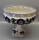 Aluminia Copenhagen Faience
359-265 Fruit dish on high foot 22 x 27 cm 1903 Flowered decoration