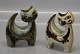 Danish Art Pottery Soeholm Cats 12 cm