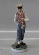 Overglaze Danish Porcelain 620 Peasant Boy with hammer Chr. T. 1904  8.5" / 21 
cm