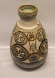 Soeholm Huge Brown vase with relief 42 cm