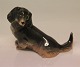 Royal Copenhagen figurine 0514 RC Dachshund 7.5 x 10 cm New # 1249514 Dachel