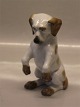 Brown Terrier 17 cm Illegible Signature - good Quality porcelain dog