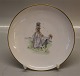 National dresses of Denmark  Cakeplates and bowl on B&G porcelain Aarestrup
