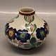 Aluminia Copenhagen Faience 97-145 Vase 11.5 x 13 Flower and braided basket 
Harald Sloth-Moeller 1903
