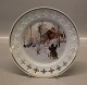B&G Porcelain Artist Plate Carl Larsson B&G 8723 1977 Carl Larsson plate - 
Series 1 - motif # 3 "The farm and the storage"  Painted 1900, 21.5 cm
