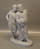 Antique White Bisque  B&G 42 Parian A father with his son 29 cm From the Swermon 
of John the Baptist