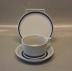 HANK Blue Line Bing & Groendahl White Dinnerware, Magnussen 700 Cake plate 14.8 
cm
746 Cup 5.3 x 9.5 cm and saucer 14 cm
