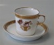 Golden Basket Royal Copenhagen 9093-595 Mocha cup and saucer