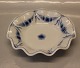 B&G Blå Empire porcelæn 227 Asiet bølgeform 19 cm (351)