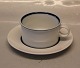 Royal Copenhagen Blue Indigo porcelain 14911 Tea cup 5.5 x 10 cm and saucer 16 
cm (81-82)
