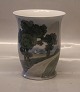 Bing & Grøndahl B&G 8770-487 Vase Langskab ved vejen 19.5 x 16 cm