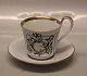 Christmas Royal Copenhagen 093 Misteltoe Christmas cup 2005 (2505093) & saucer 
(094) 15 cm (2505094)
