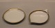 Assietter - kuvertsmør 030 6 200 B&G Menuet: Hvidt porcelæn, takket guldkant, 
hvid, form 601 Bing & Grøndahl 
