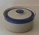 Lidded vegetable dish - tureen 10 x 16 cm Christine Blue and Grey  Stoneware 
Danish Art Pottery Knabstrup 
