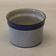 Christine Blue and Grey  Stoneware Danish Art Pottery Knabstrup Sugar bowl ca. 7 
x 10 cm
