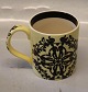 G-2  Mug 9.5 cm, Yellow 
 Silhuettes - Paper cuts by HC Andersen Royal Copenhagen Aluminia Faience