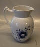 444-1 Milk Pitcher 19.5 cm 90 cl Mega Blue Blue Fluted MEGA Danish Porcelain