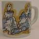 Large 2002 Sten Lykke Madesn (1402496) Royal Copenhagen Faience Annual mugs 498 
ca 10.3 cm