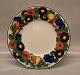 Chop platter / Round dish 28.4 cm with wide decoration Golden Summer Royal 
Copenhagen Faience