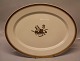9585-947 Platter, oval 30 x 40 cm Golden Clover # 947 (Cream) Royal Copenhagen 
(Old Liselund)
