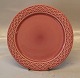 326 Plate 21 cm / 8.25"
 PALET Pink / Rosa Cordial Nissen Kronjyden B&G Quistgaard  Stoneware