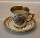 9481 Coffee cup and saucer Rococo Royal Copenhagen Coffee Service    
