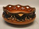 716 Fruit bowl cherry border 10 x 24 cm Karen Hagen 1909 Ipsen Danish Art 
Pottery 1843-1955