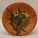 128 X Fruit dish with artichoke & bees 27 cm Axel Sørensen 1939 Ipsen Danish Art 
Pottery