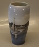 4468 RC Vase with seascape 17 cm Royal Copenhagen