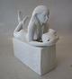 100  RC Aquarius (20th January to 19th February) Christel Zodiac Figurine 
Bisquit (1249100-41200) White Royal Copenhagen