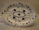 016.6 Oval platter 35 cm (316.6) B&G Blue Traditional porcelain full lace 
pierced rim