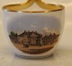 Frederik d. 8.s Mansion Amalienborg RC Antique Cup 6.3 x 8 cm with high handle 
8.5 cm  and saucer 14 cm 
 Royal Copenhagen prospectus cup