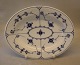 100-1 Oval platter 33 x 41 cm Blue Fluted Danish Porcelain