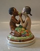 Royal Copenhagen 1997 RC Adam and Eve 15 x 12 cm  designed by HHH in 1919 
Overglaze Juliane Marie Mark