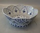 Blue Fluted Full Lace 1061-1 Round fruit basket 8.8 x 23 cm