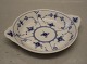484-1 Fried egg dish two handles, 18 cm Blue Fluted Danish Porcelain