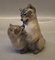 Royal Copenhagen figurine 2734 RC Lion cubs playing Knud Kyhn 1926 14 x 14 cm