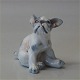Dahl Jensen figur 1098 lille fransk bulldog 7,5 cm