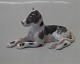 B&G figur 2190  liggende stor dansk hund 13 cm Grand Danois